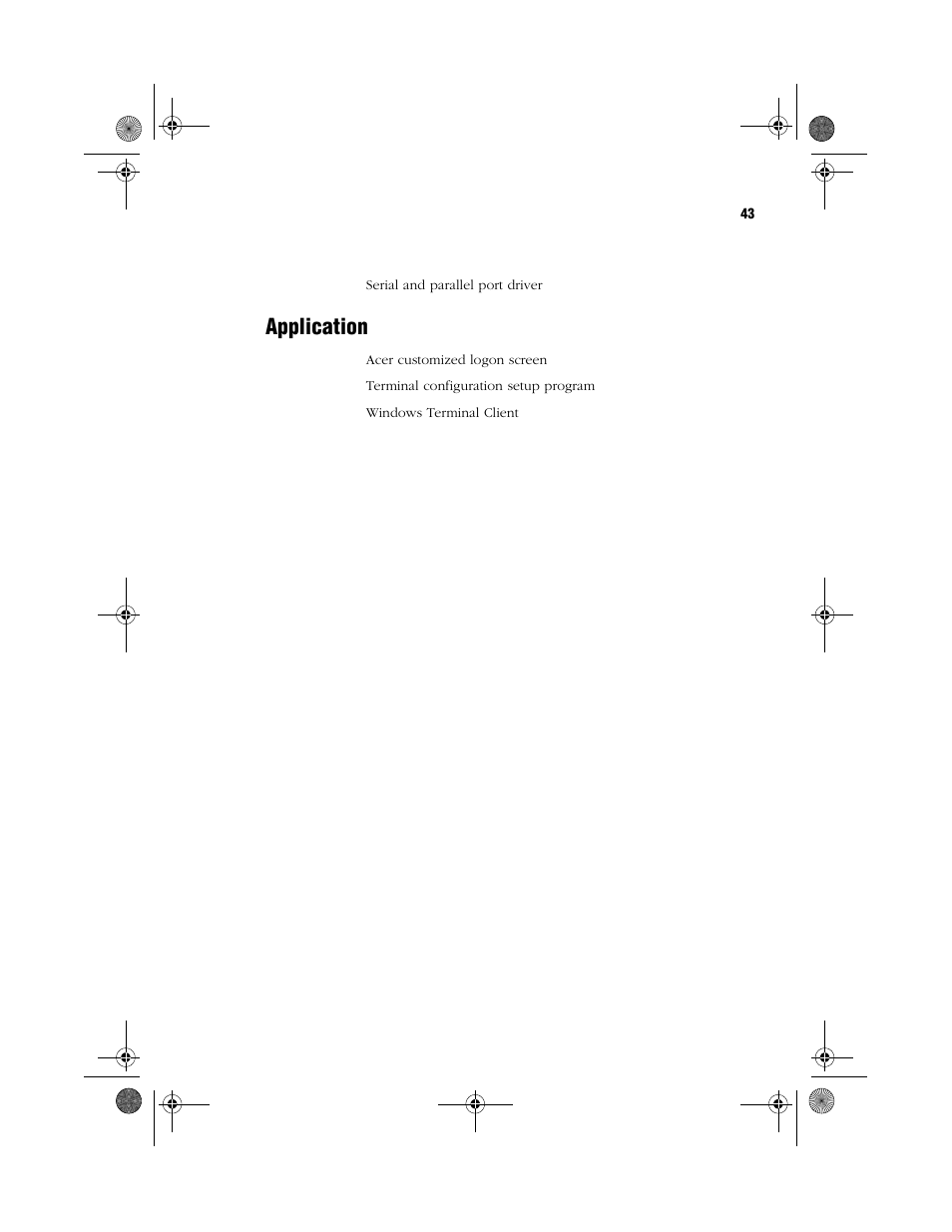 Application | Acer WT 300 User Manual | Page 51 / 54