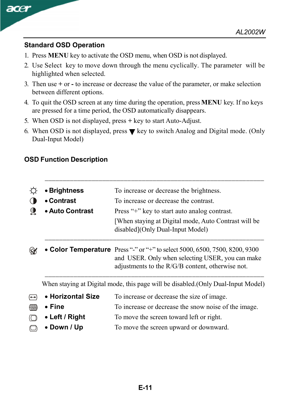 Acer al200 User Manual | Page 13 / 19