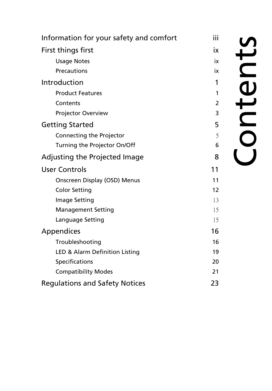 Acer K10 User Manual | Page 11 / 39
