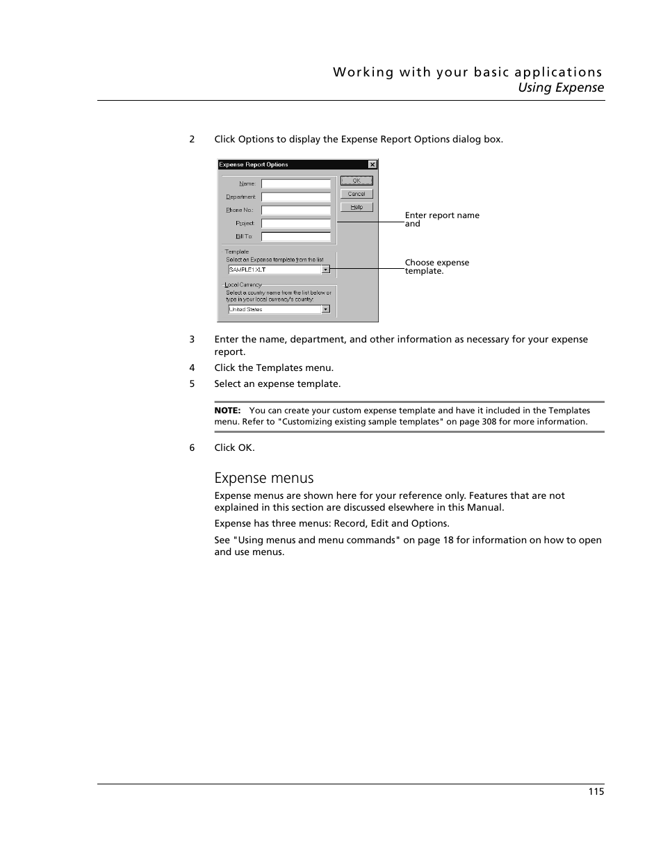 Expense menus | Acer s10 User Manual | Page 133 / 338