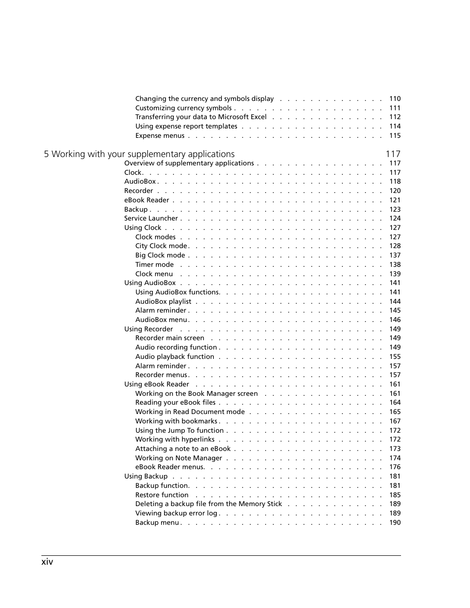 Acer s10 User Manual | Page 14 / 338