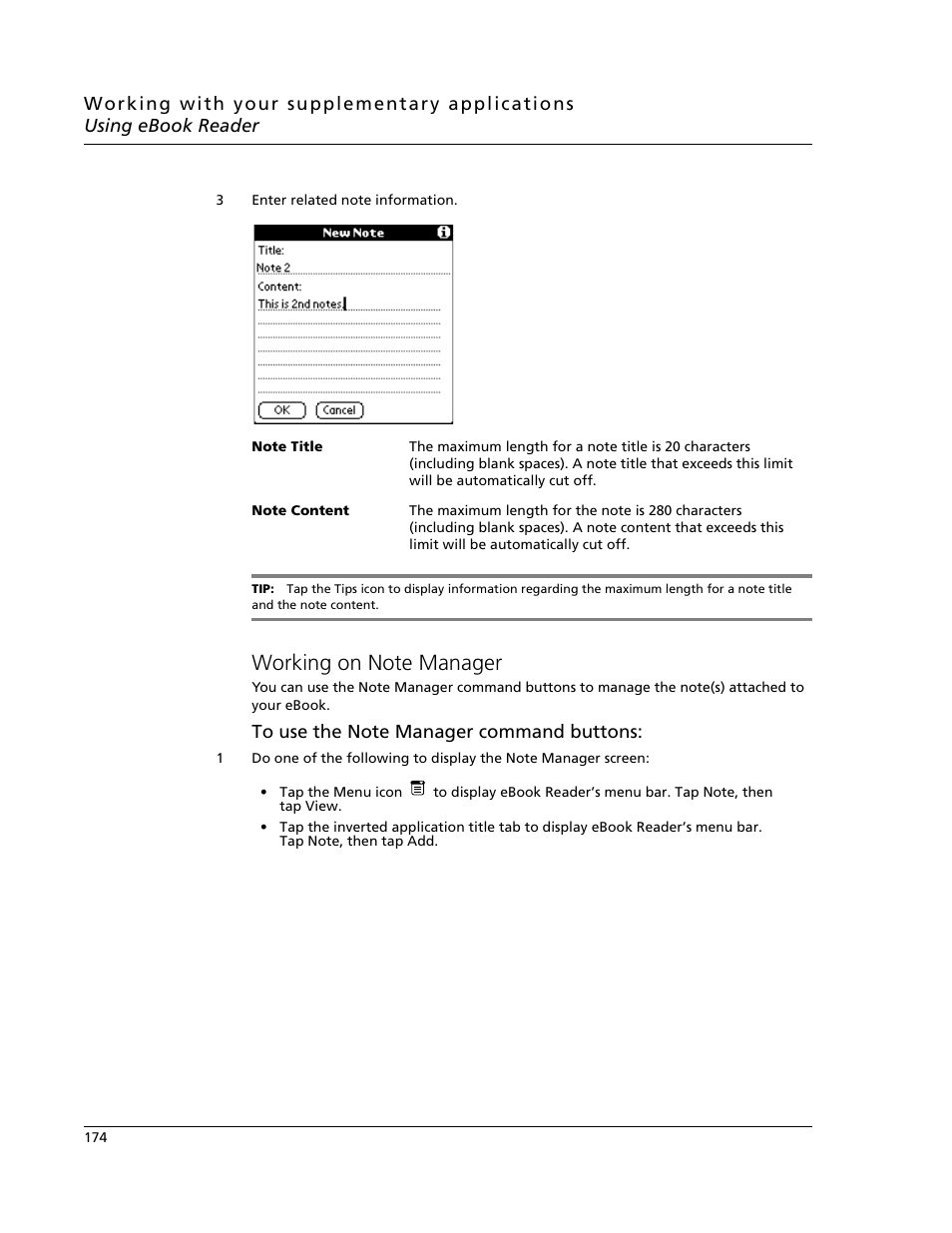 Working on note manager | Acer s10 User Manual | Page 192 / 338