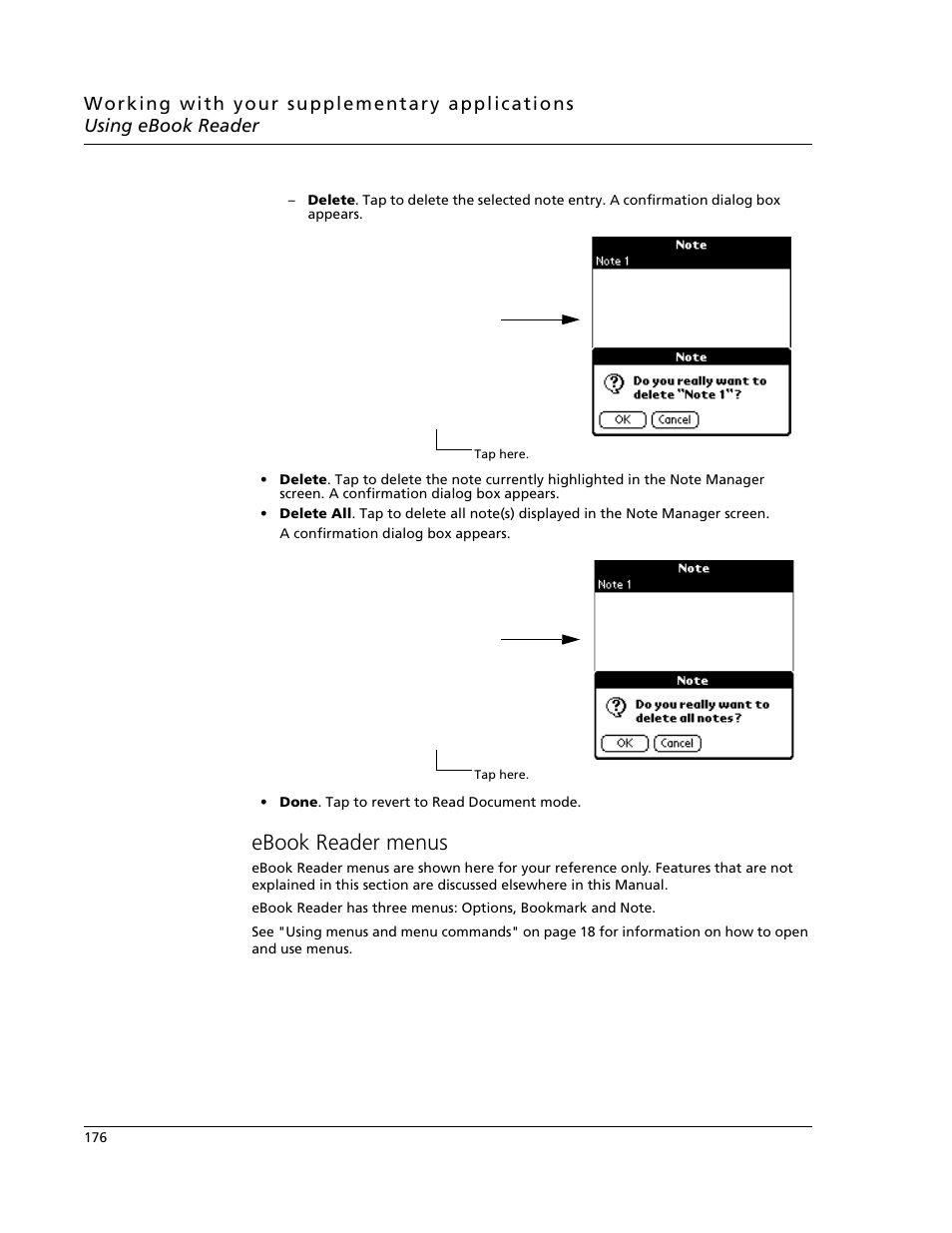 Ebook reader menus | Acer s10 User Manual | Page 194 / 338