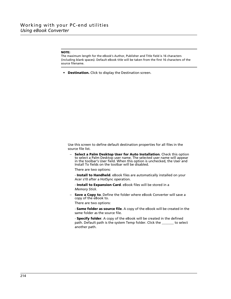 Acer s10 User Manual | Page 232 / 338