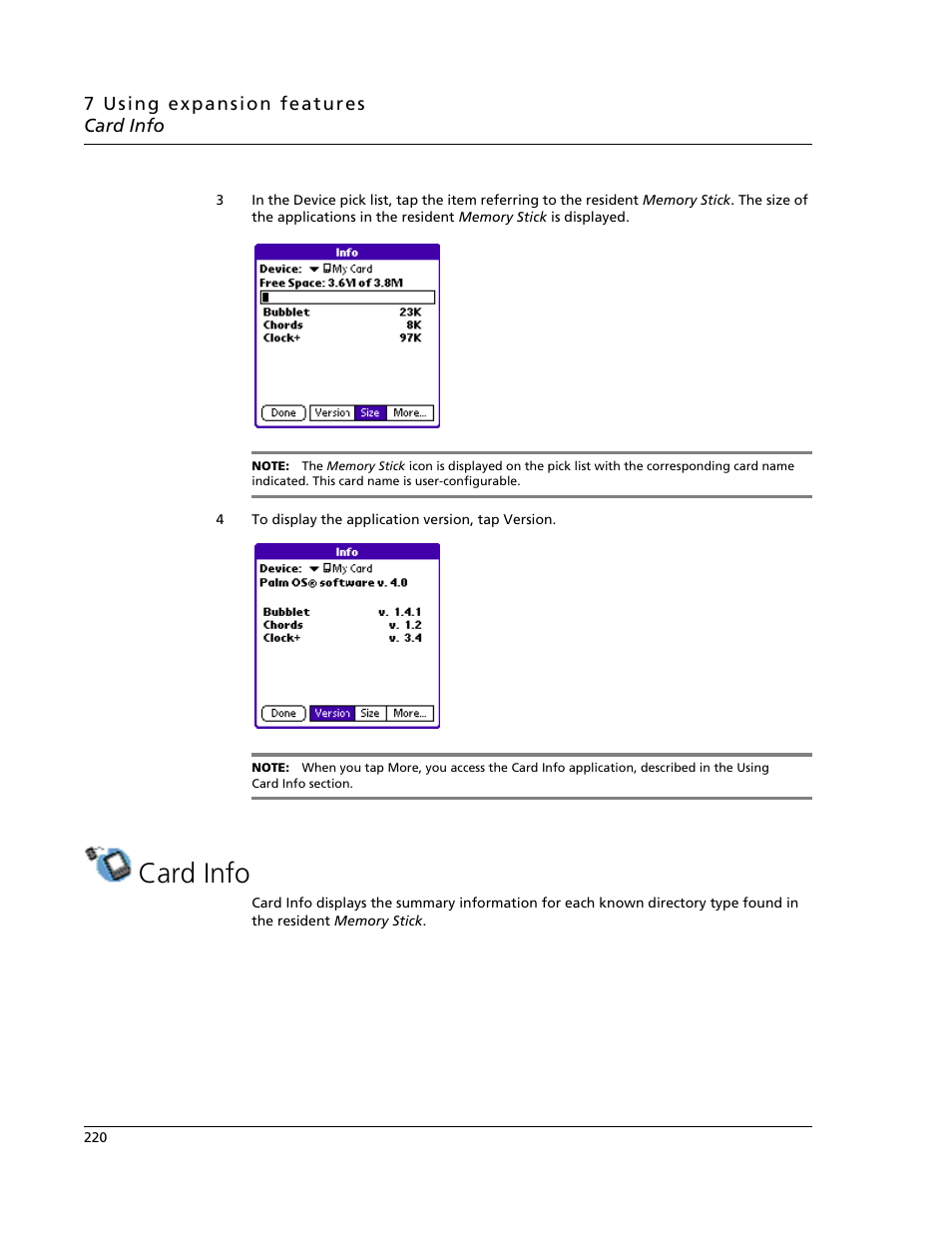 Card info | Acer s10 User Manual | Page 238 / 338