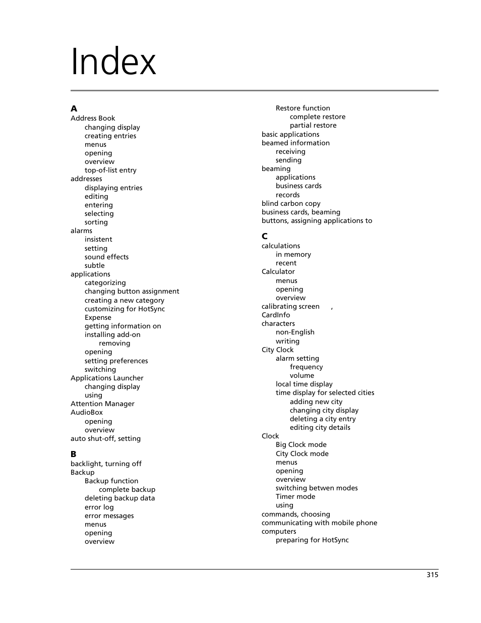 Index | Acer s10 User Manual | Page 333 / 338