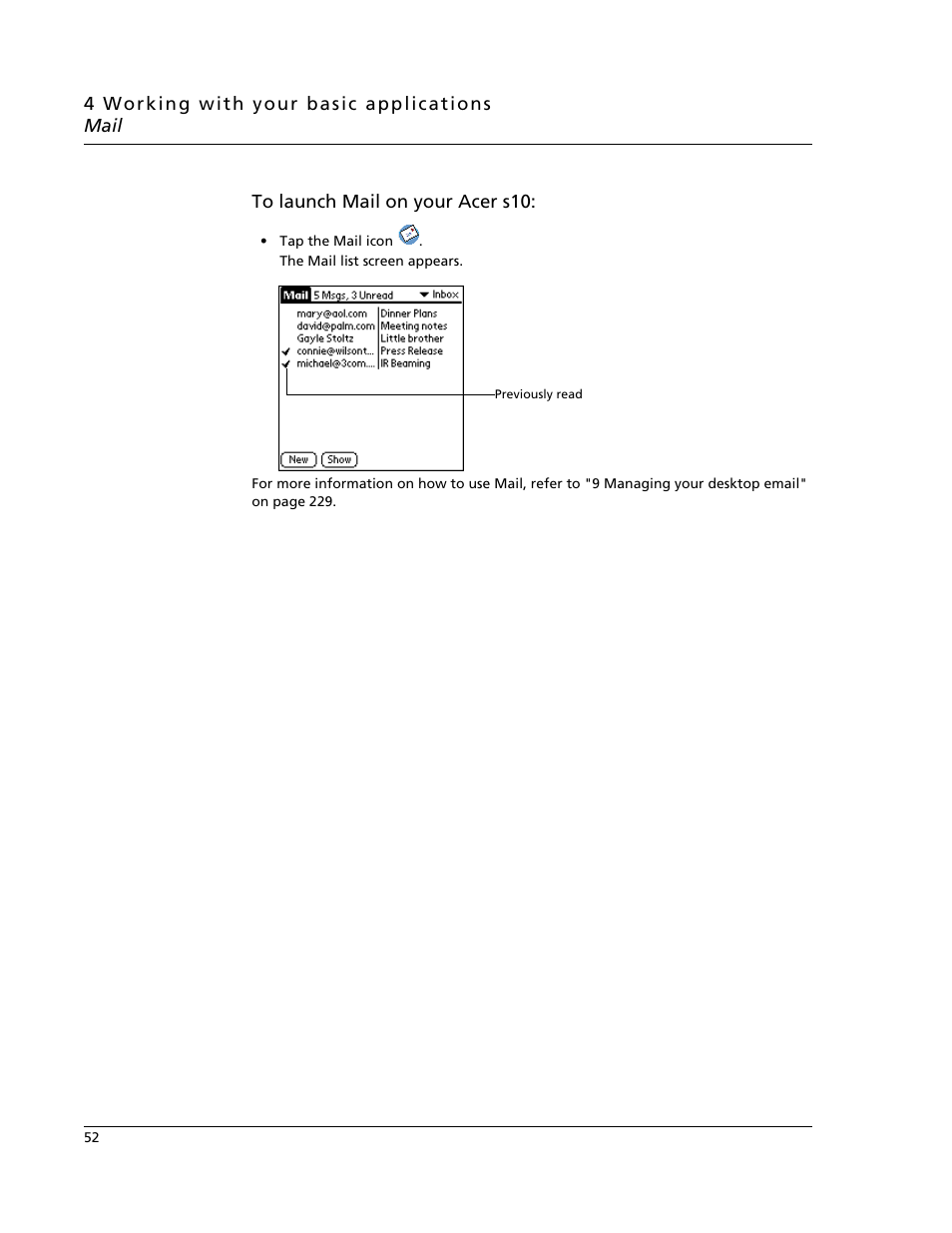 Acer s10 User Manual | Page 70 / 338