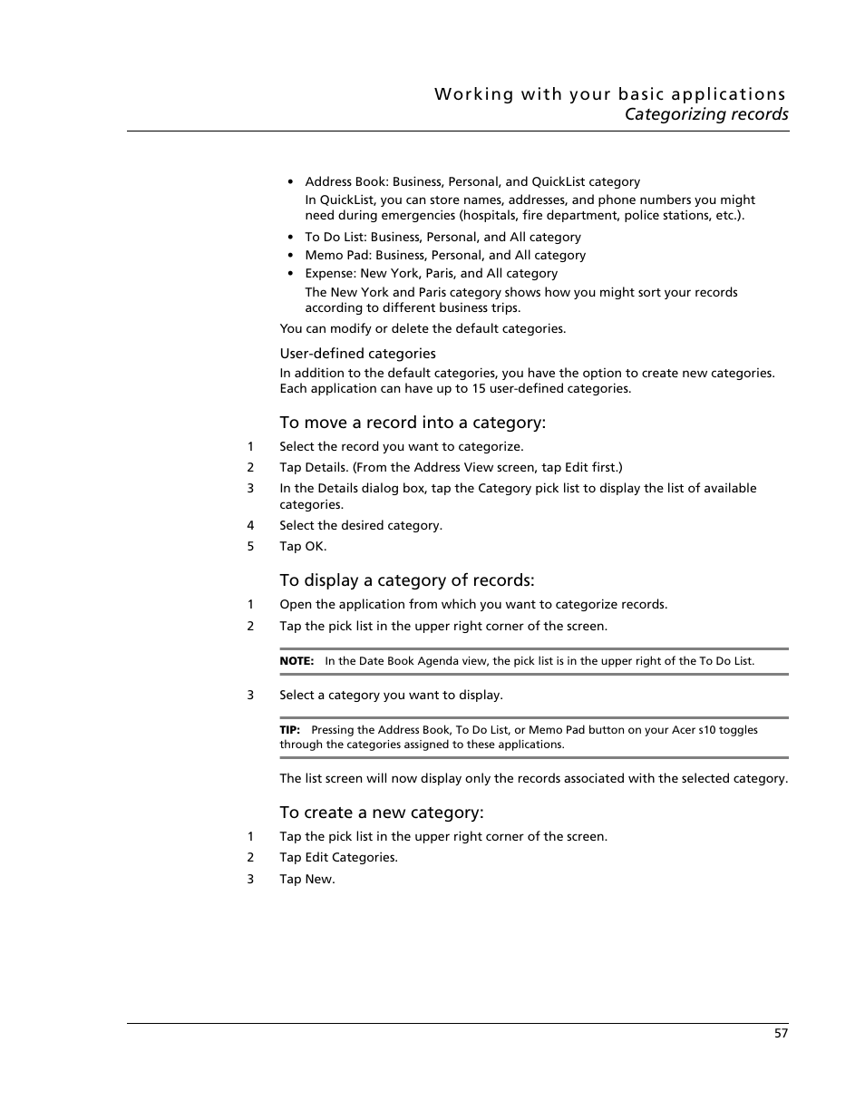 Acer s10 User Manual | Page 75 / 338