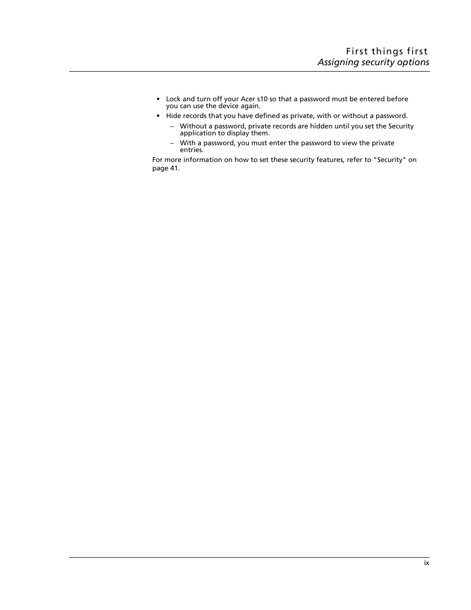 Acer s10 User Manual | Page 9 / 338