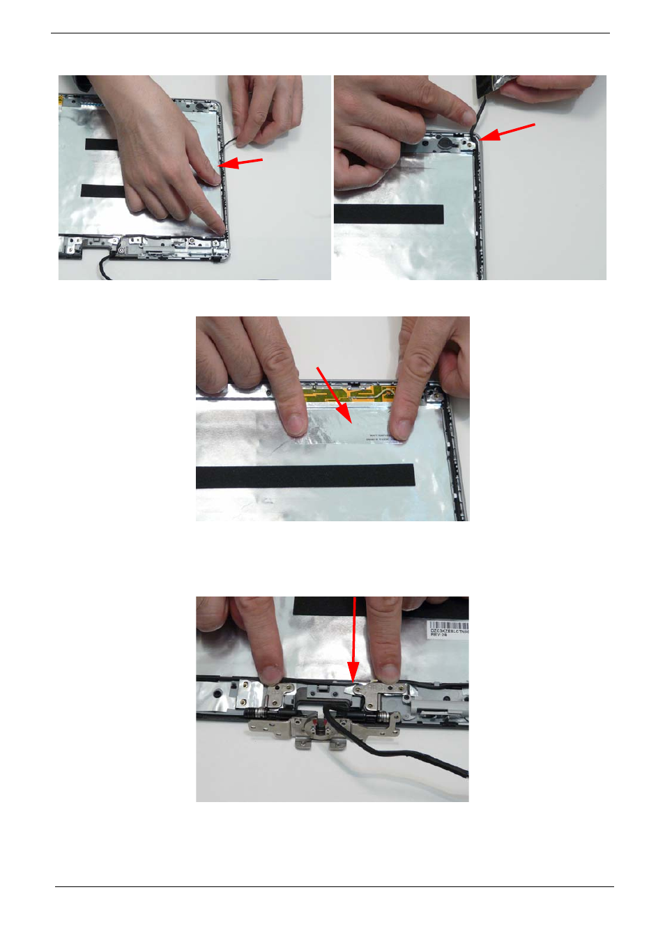 Replacing the hinge | Acer 1820PT User Manual | Page 108 / 216