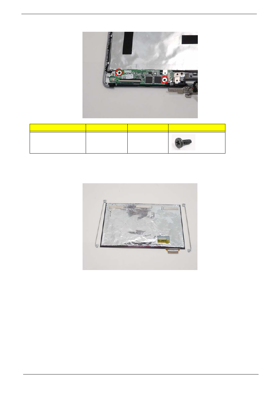 Replacing the lcd brackets | Acer 1820PT User Manual | Page 110 / 216