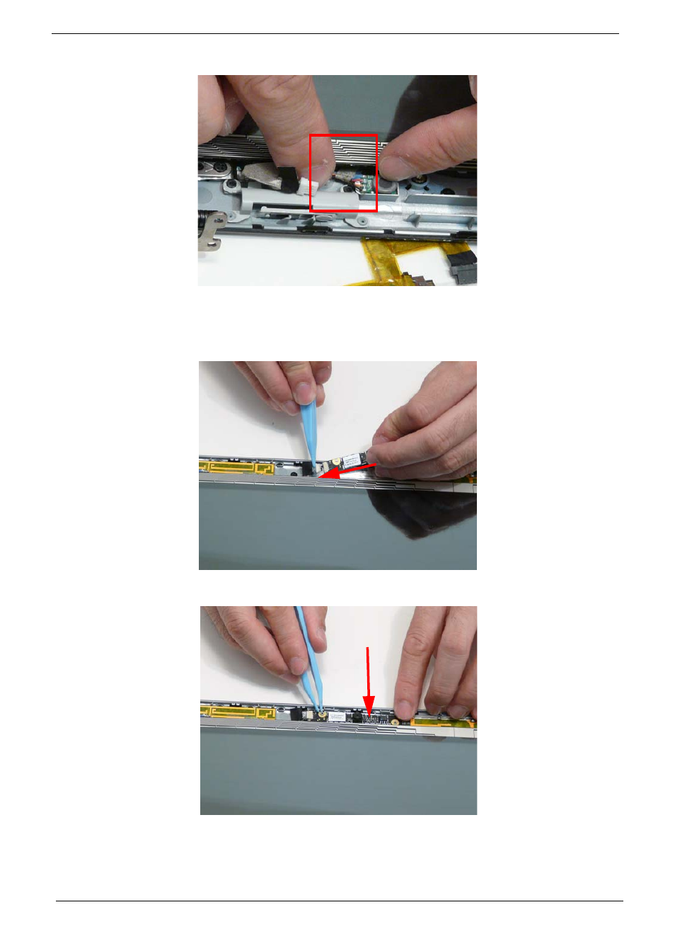 Replacing the camera board | Acer 1820PT User Manual | Page 116 / 216