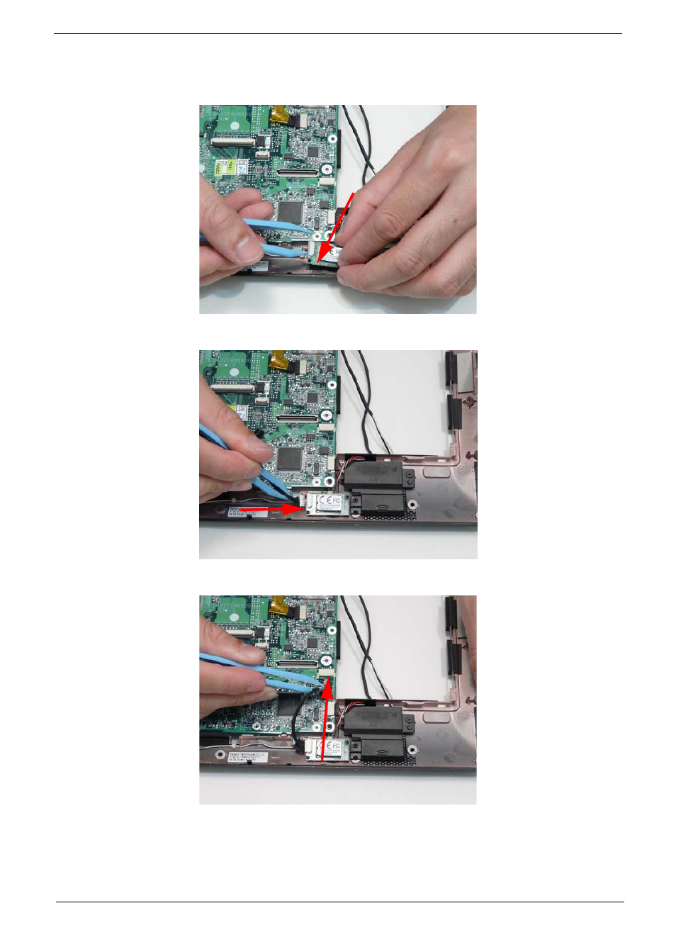 Replacing the bluetooth module | Acer 1820PT User Manual | Page 131 / 216