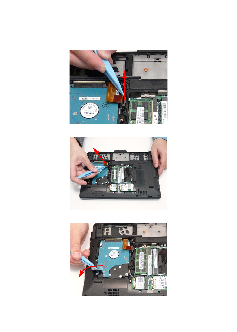 Removing the hard disk drive module | Acer 1820PT User Manual | Page 55 / 216