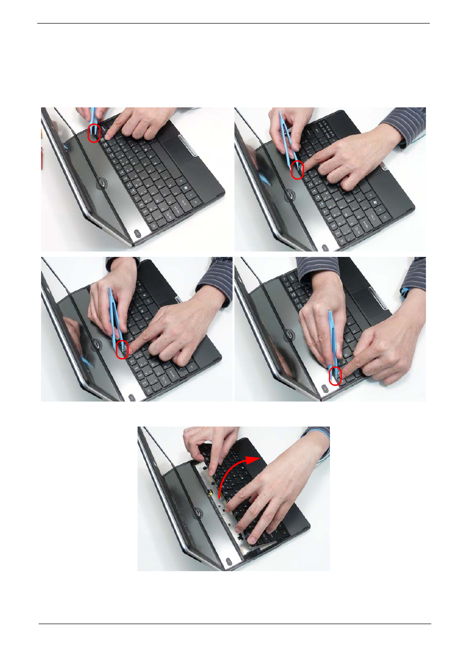 Removing the keyboard | Acer 1820PT User Manual | Page 63 / 216