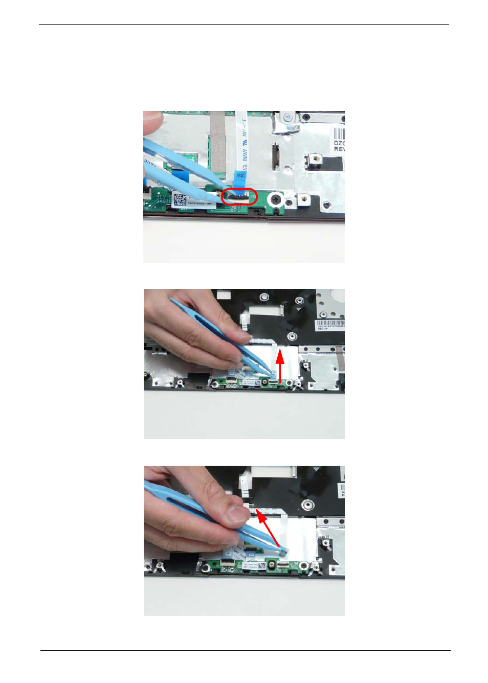 Removing the button board | Acer 1820PT User Manual | Page 71 / 216