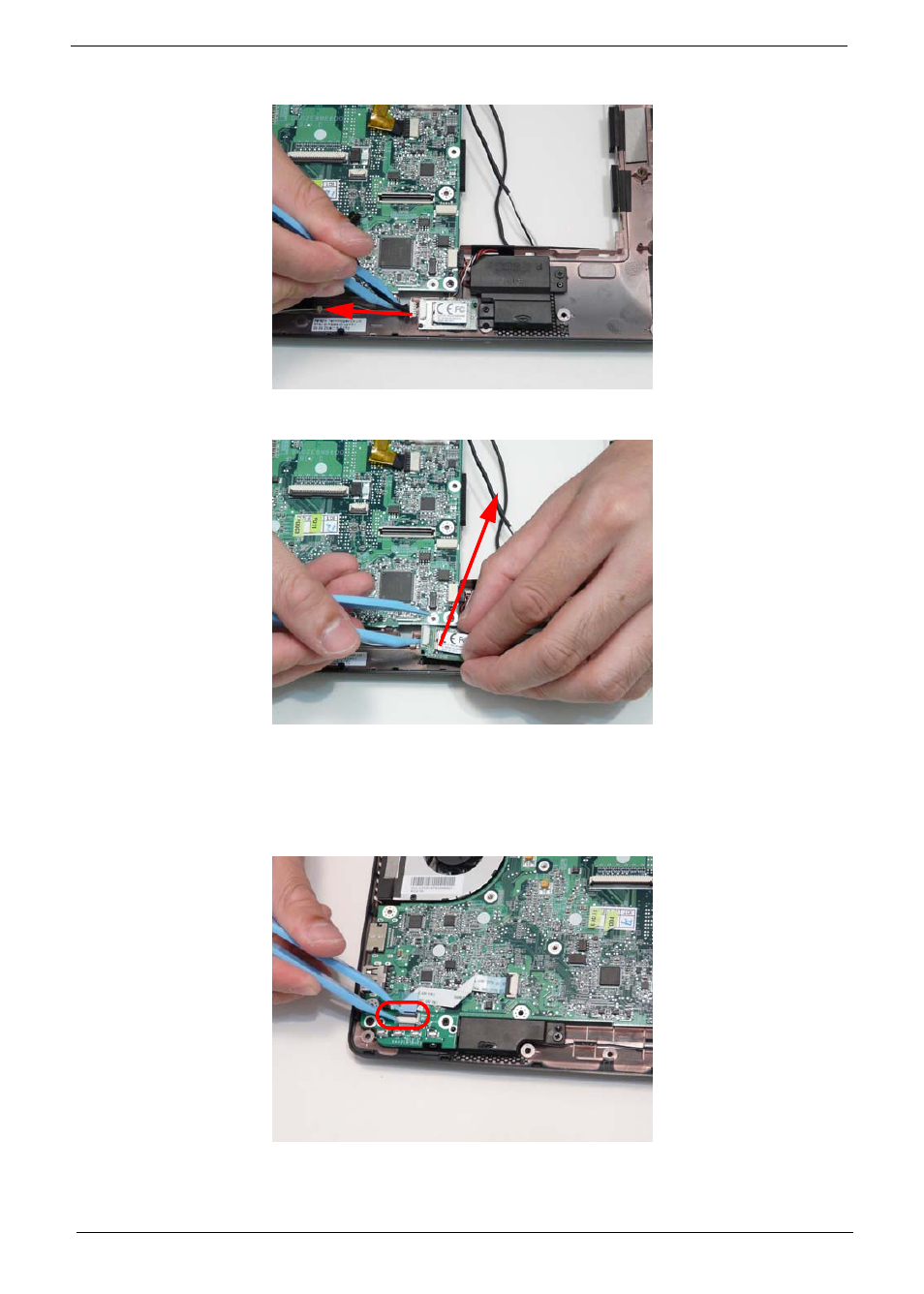 Removing the led board | Acer 1820PT User Manual | Page 78 / 216