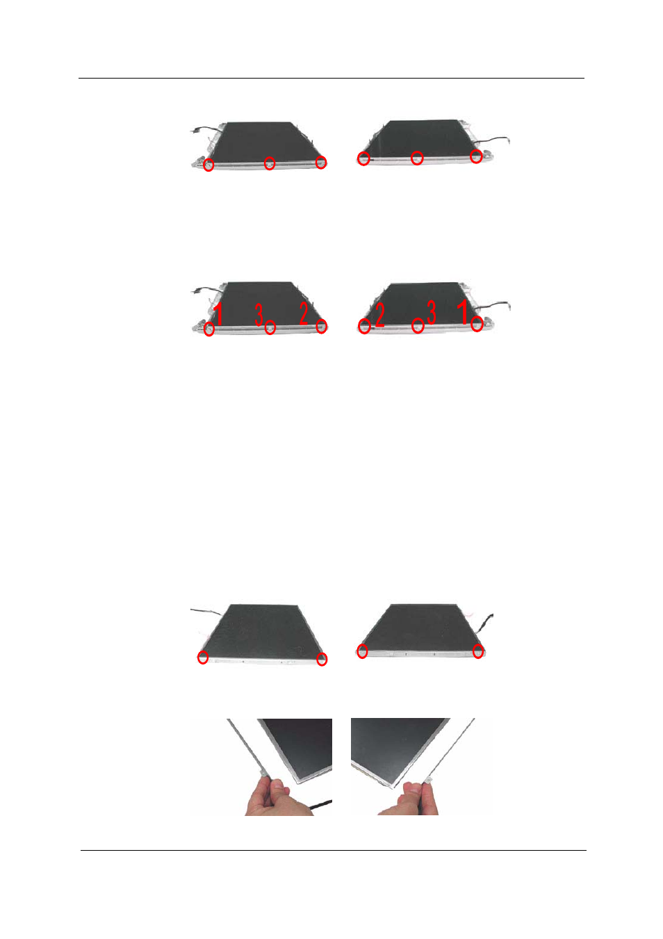 Removing the 14.1” tft lcd brackets | Acer 230 User Manual | Page 85 / 164