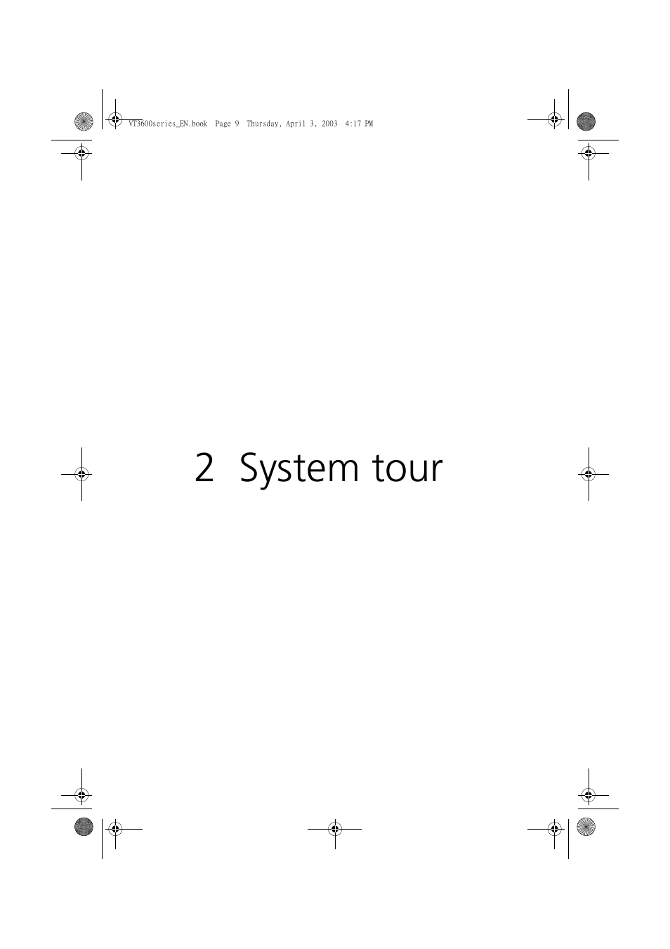 2 system tour | Acer 3600 Series User Manual | Page 15 / 122