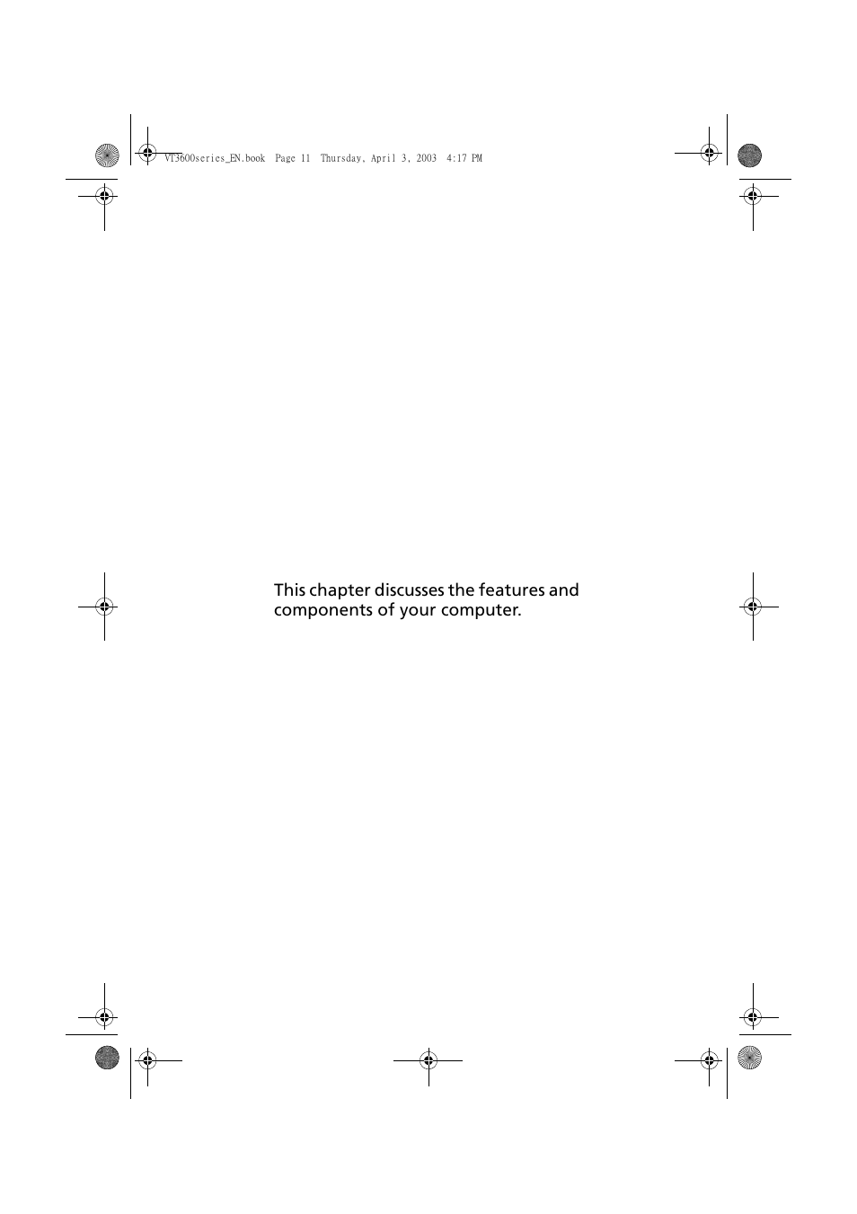 Acer 3600 Series User Manual | Page 17 / 122