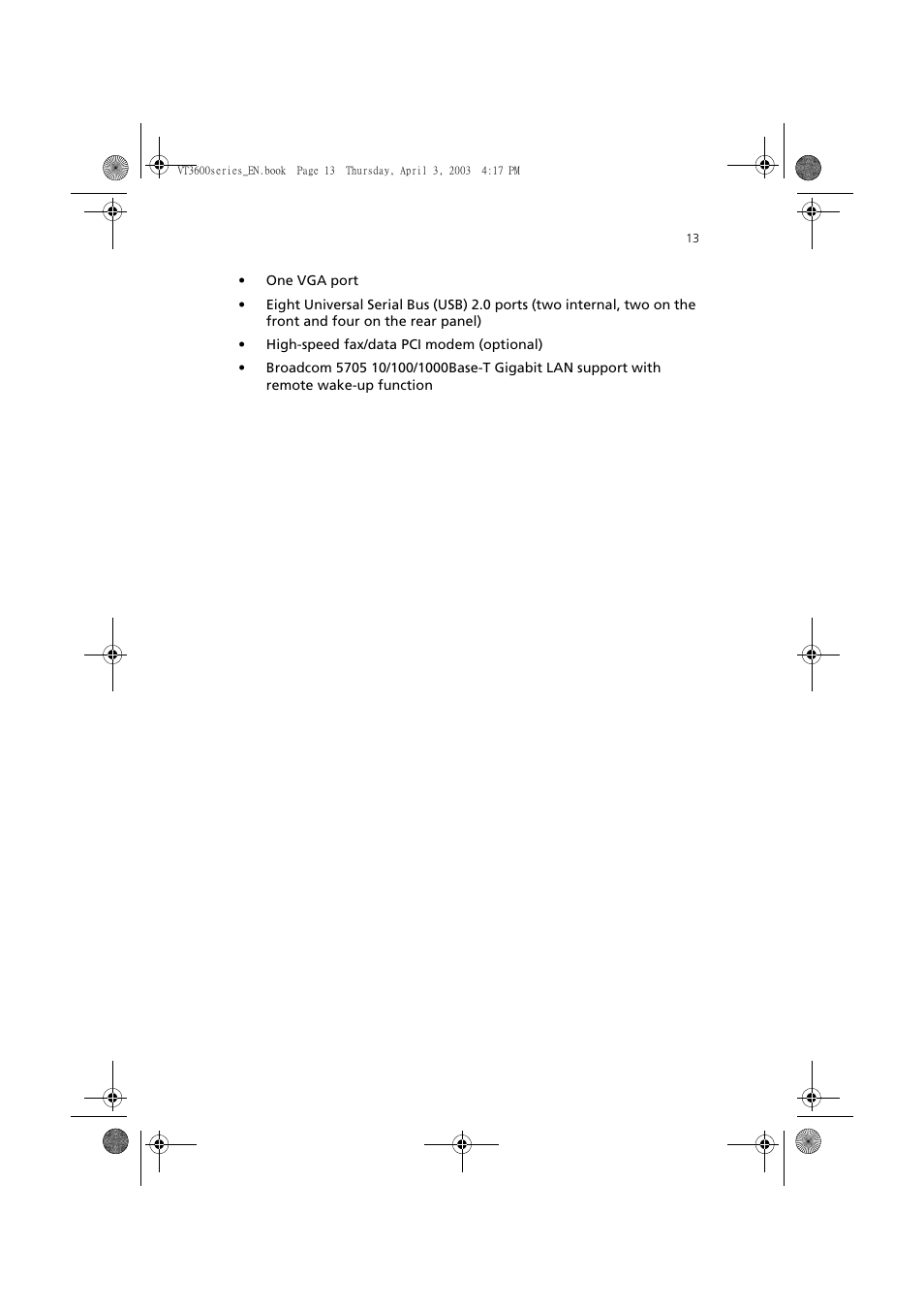 Acer 3600 Series User Manual | Page 19 / 122