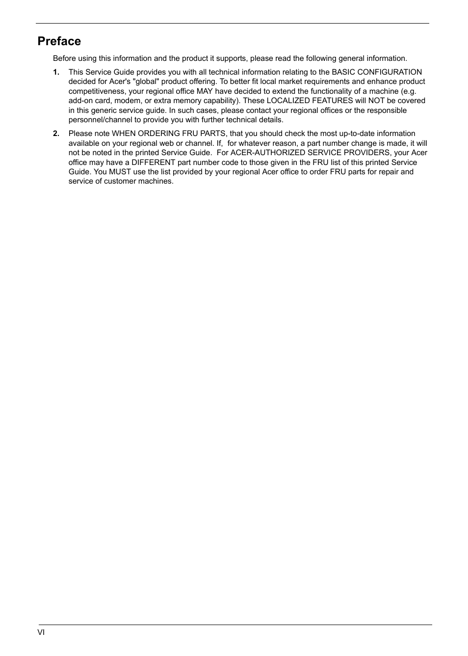 Preface | Acer Aspire L310 User Manual | Page 6 / 117