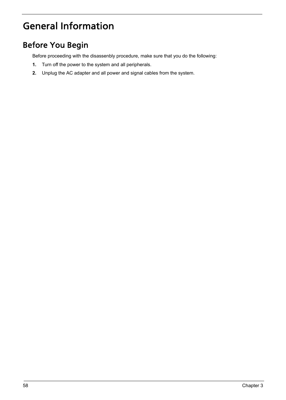 General information, Before you begin | Acer Aspire L310 User Manual | Page 66 / 117