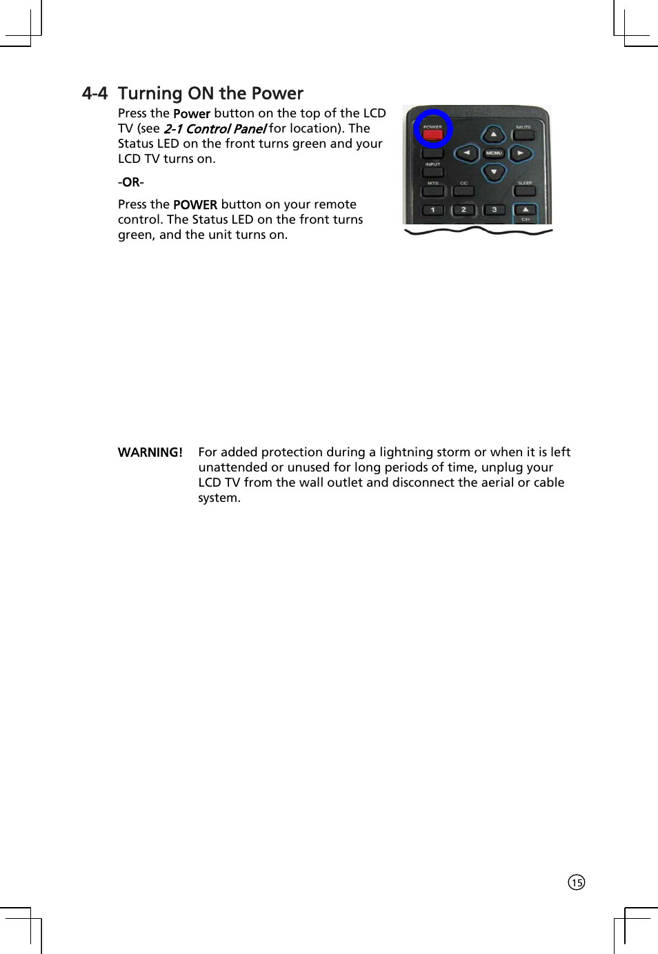 4 turning on the power | Acer AT2001 User Manual | Page 15 / 34