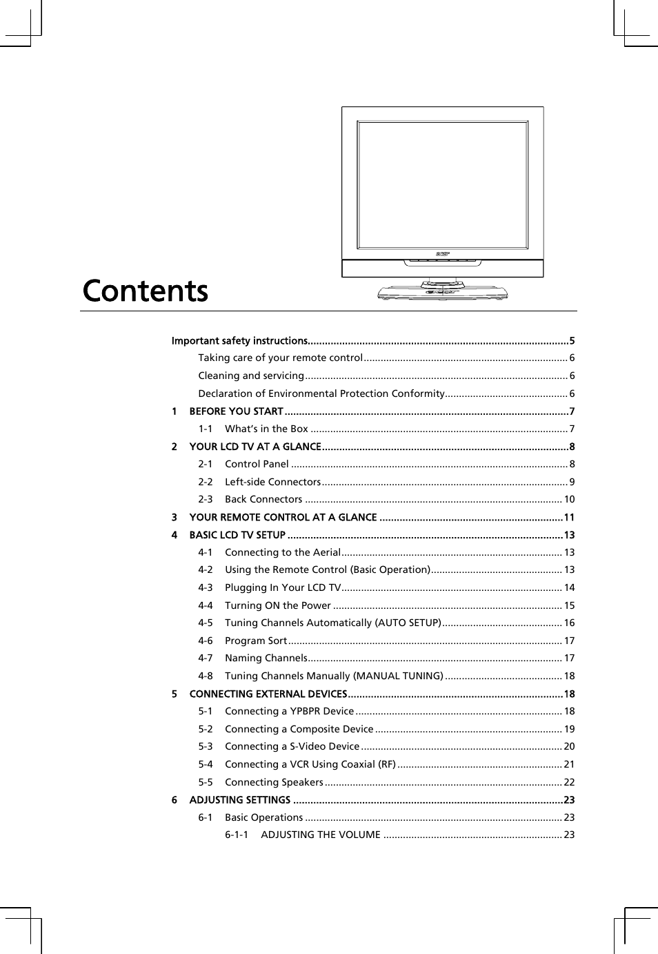 Acer AT2001 User Manual | Page 3 / 34