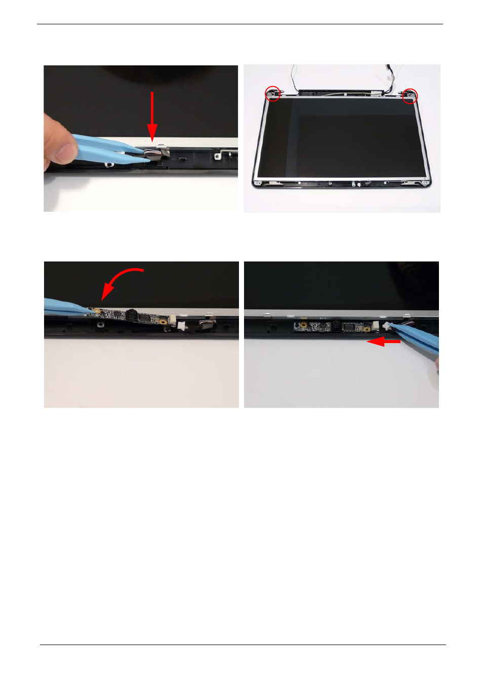 Replacing the camera module | Acer 5517 User Manual | Page 104 / 182