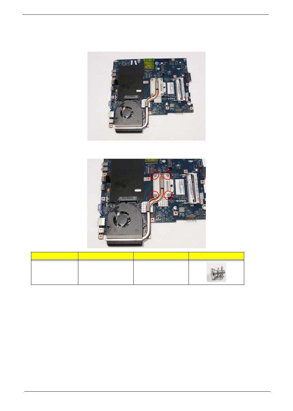 Removing the thermal module | Acer 5517 User Manual | Page 84 / 182