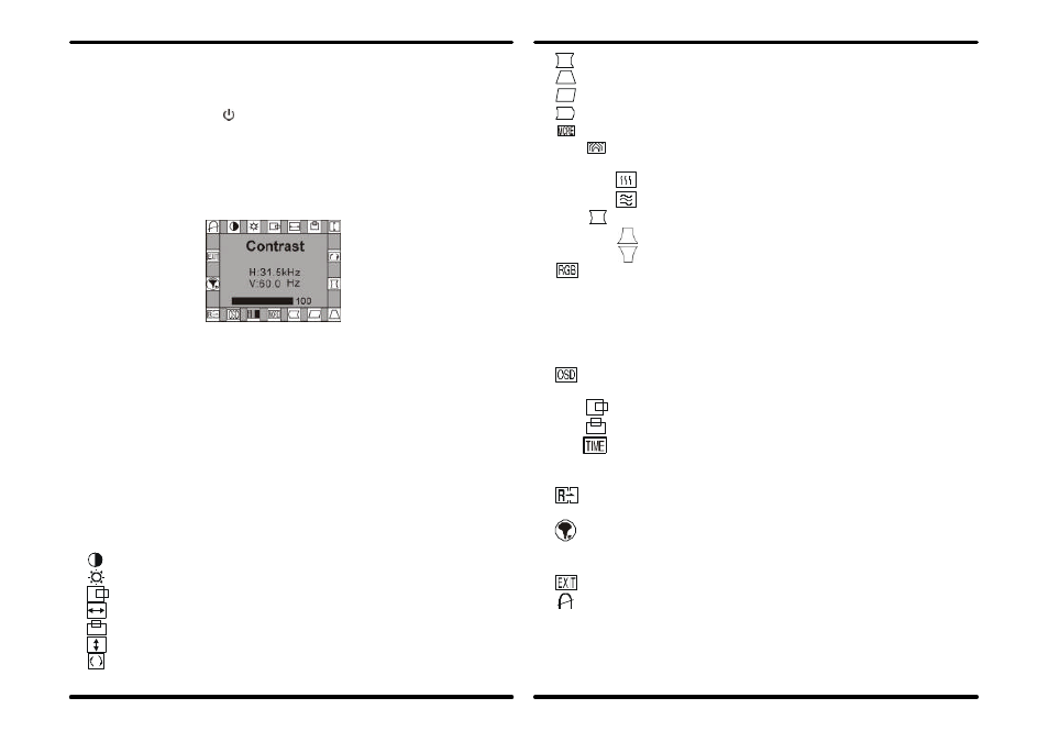 2 front control locations and functions | Acer AF 707 User Manual | Page 3 / 5