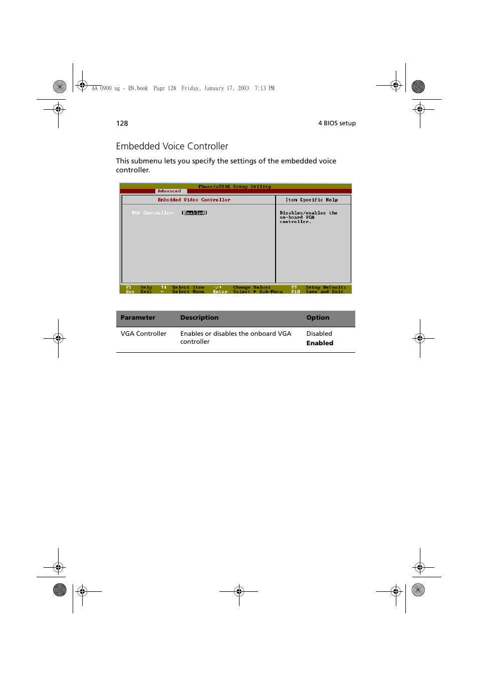 Embedded voice controller | Acer Altos G901 User Manual | Page 144 / 244