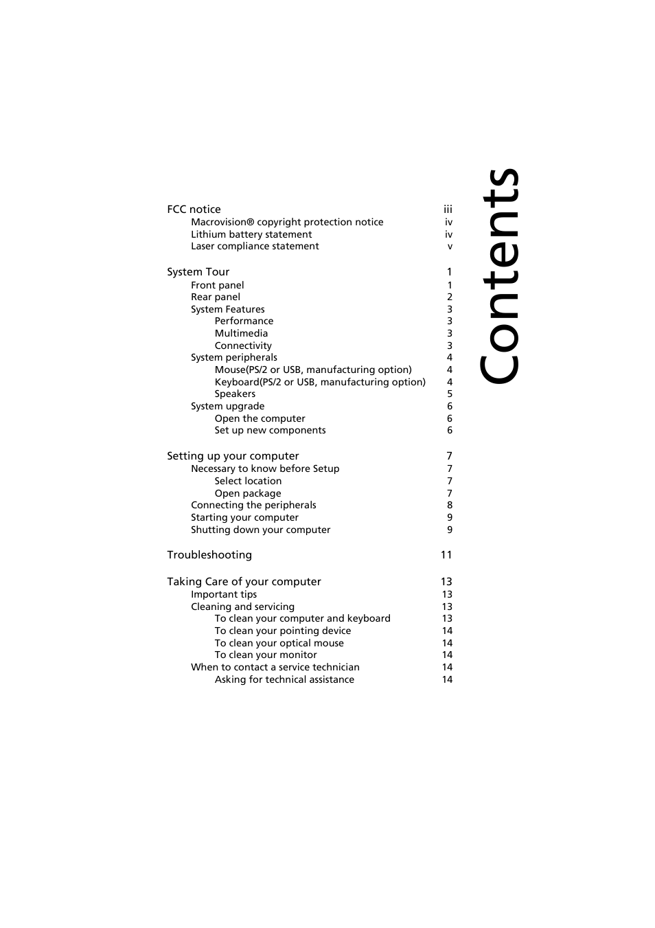 Acer Aspire T320 User Manual | Page 7 / 22