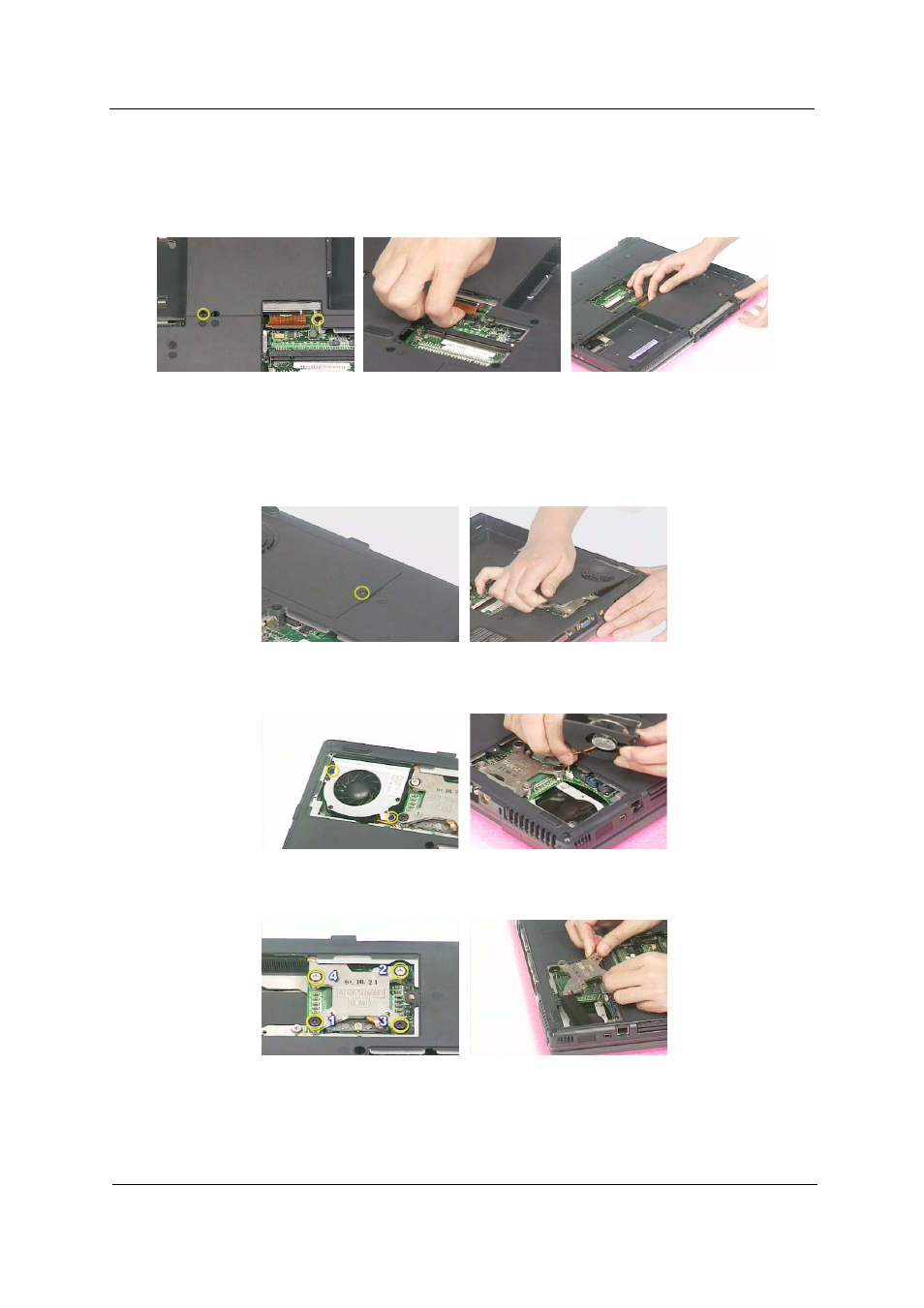 Removing the fdd module, Removing the cpu, Removing the fdd module removing the cpu | Acer 530 User Manual | Page 67 / 132