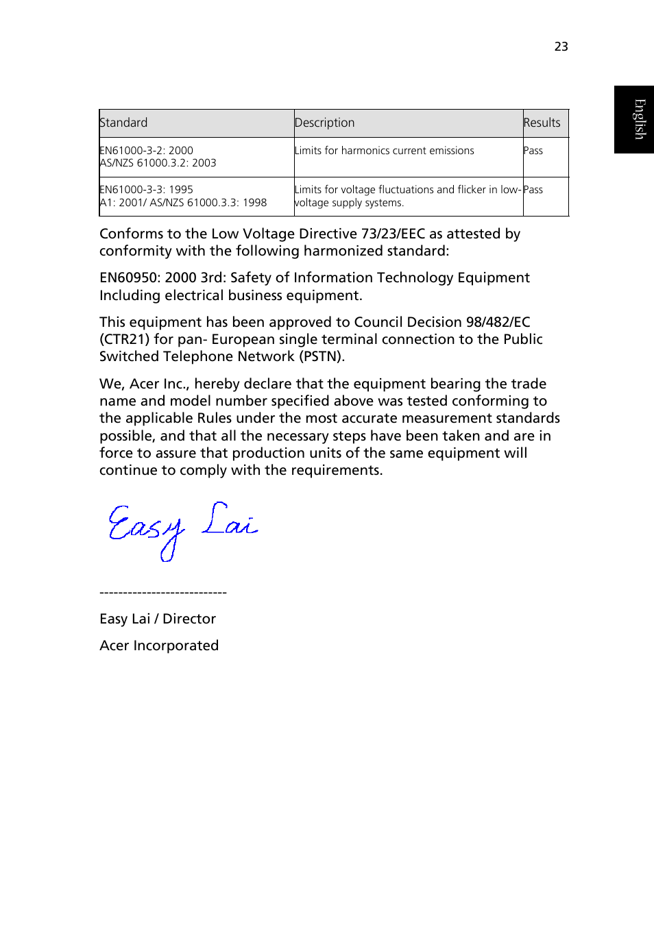 English | Acer Aspire T630 User Manual | Page 27 / 28