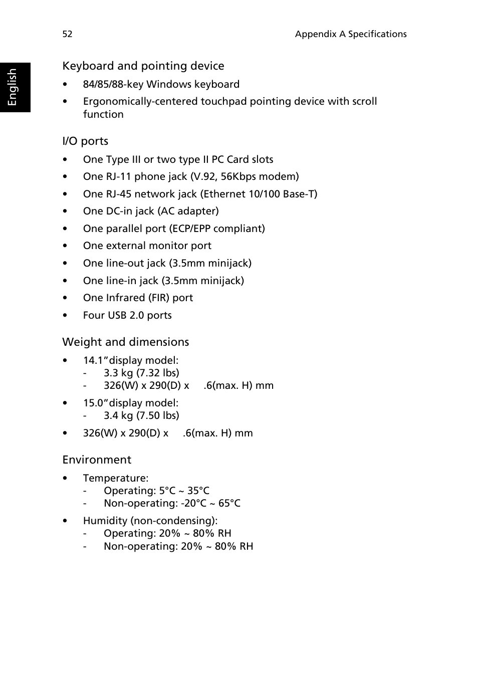 Acer 2000 Series User Manual | Page 60 / 78