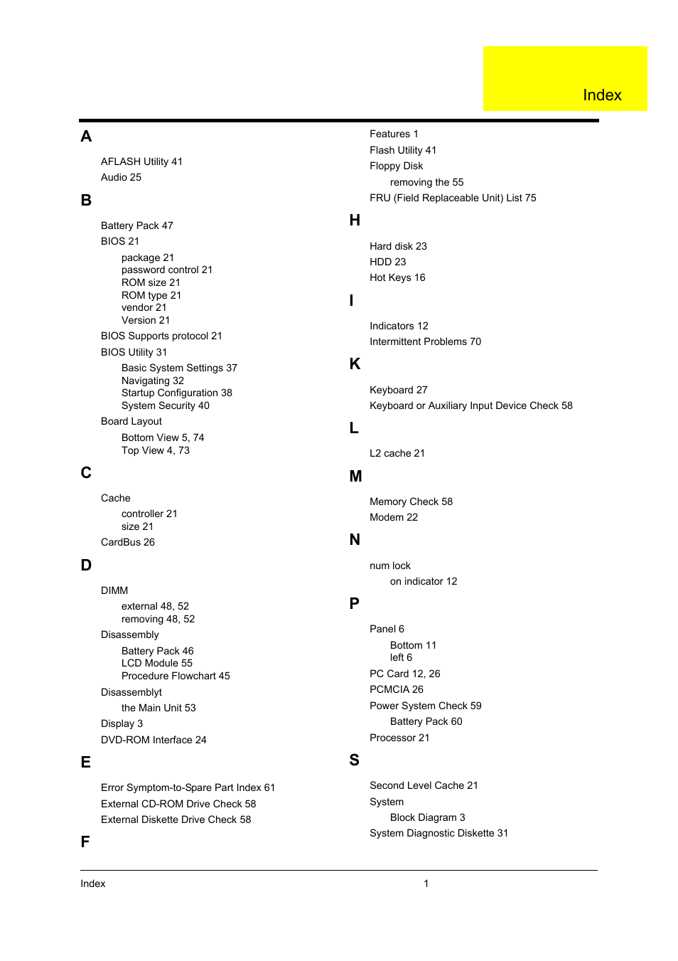 Index | Acer 3210Z User Manual | Page 101 / 102