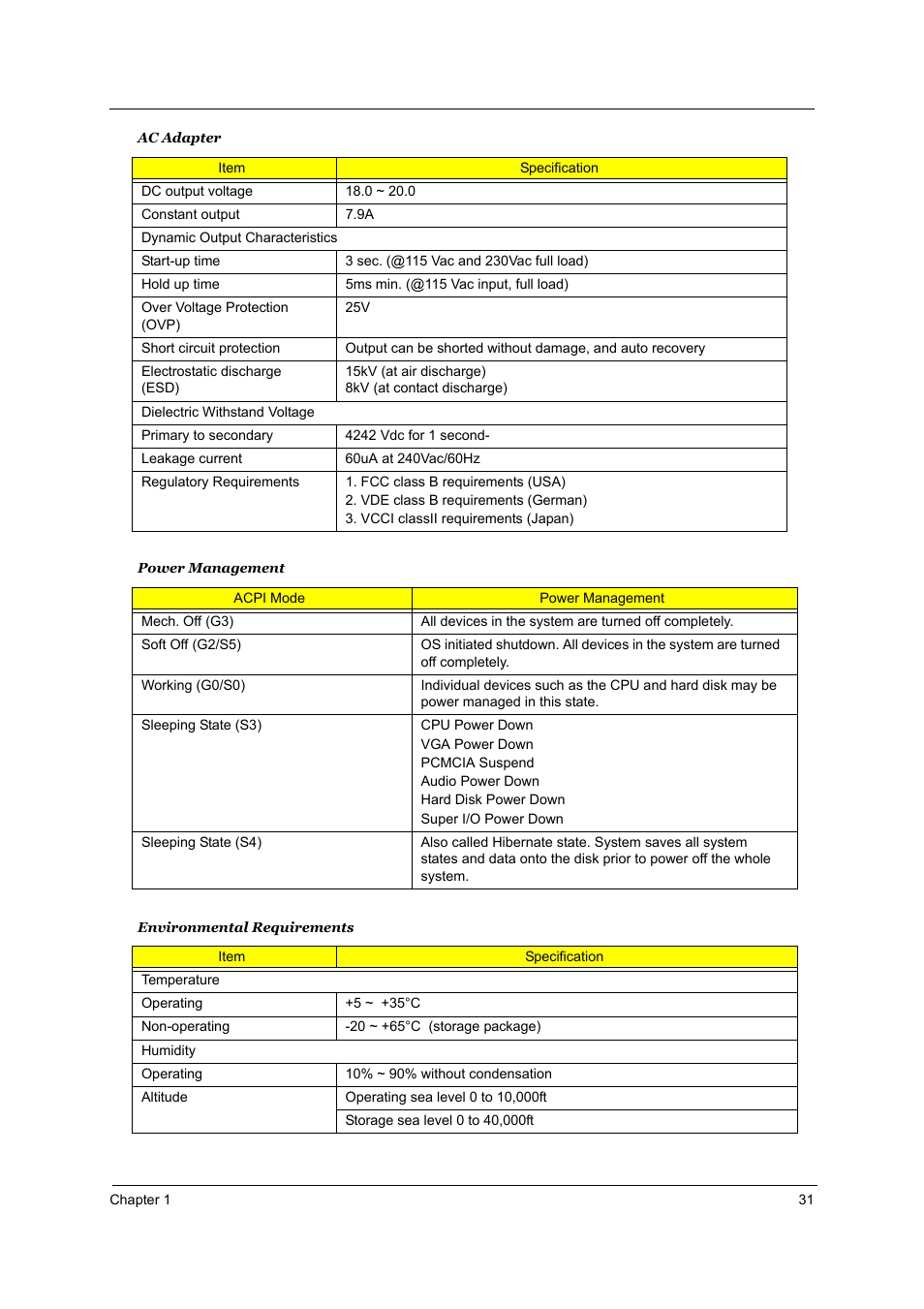 Acer 1800 User Manual | Page 39 / 97