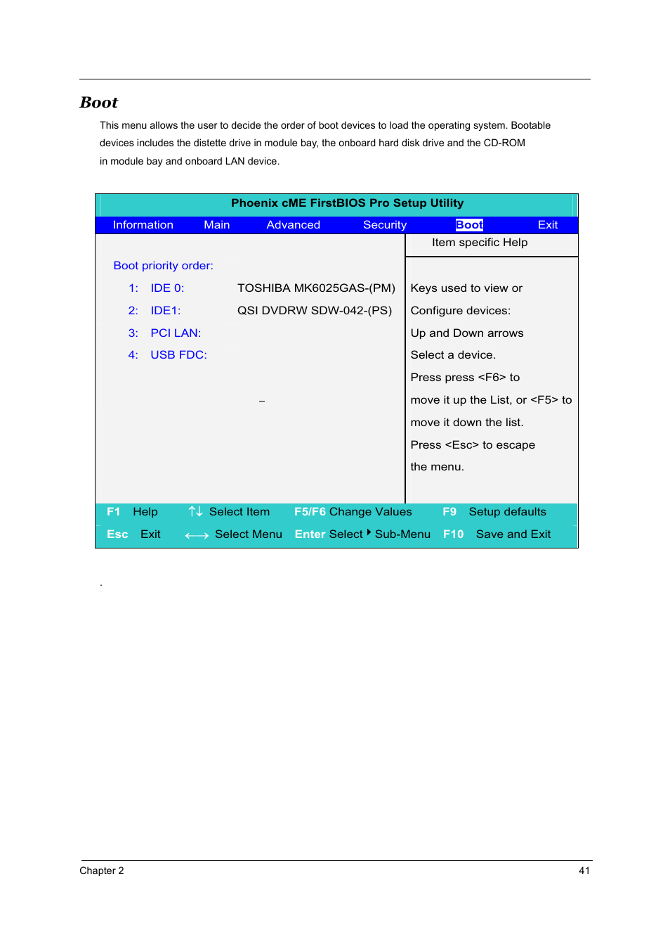 Boot | Acer 1800 User Manual | Page 49 / 97