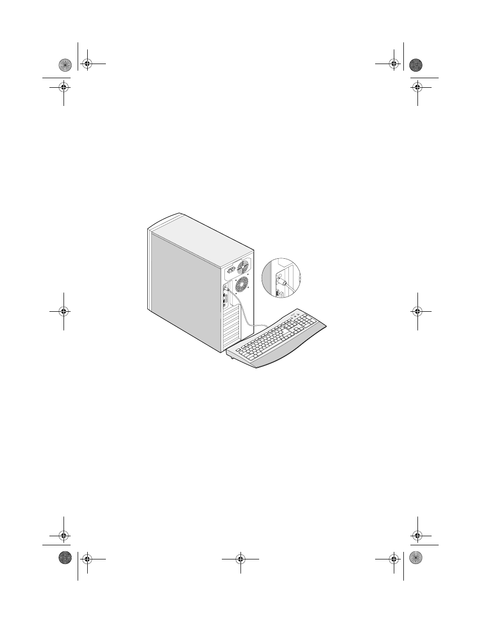 Basic connections, Connecting the keyboard | Acer Altos G300 Series User Manual | Page 20 / 162