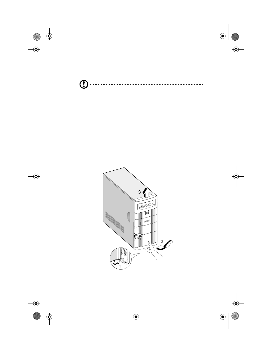 Opening your system, Removing the front panel | Acer Altos G300 Series User Manual | Page 45 / 162