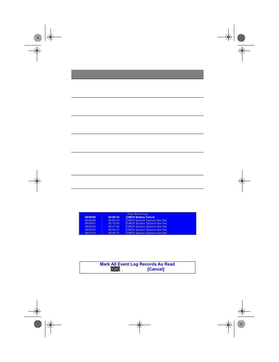 View event log, Mark all events as read | Acer Altos G300 Series User Manual | Page 76 / 162