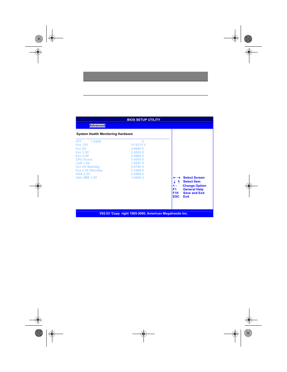 Voltage monitoring | Acer Altos G300 Series User Manual | Page 79 / 162