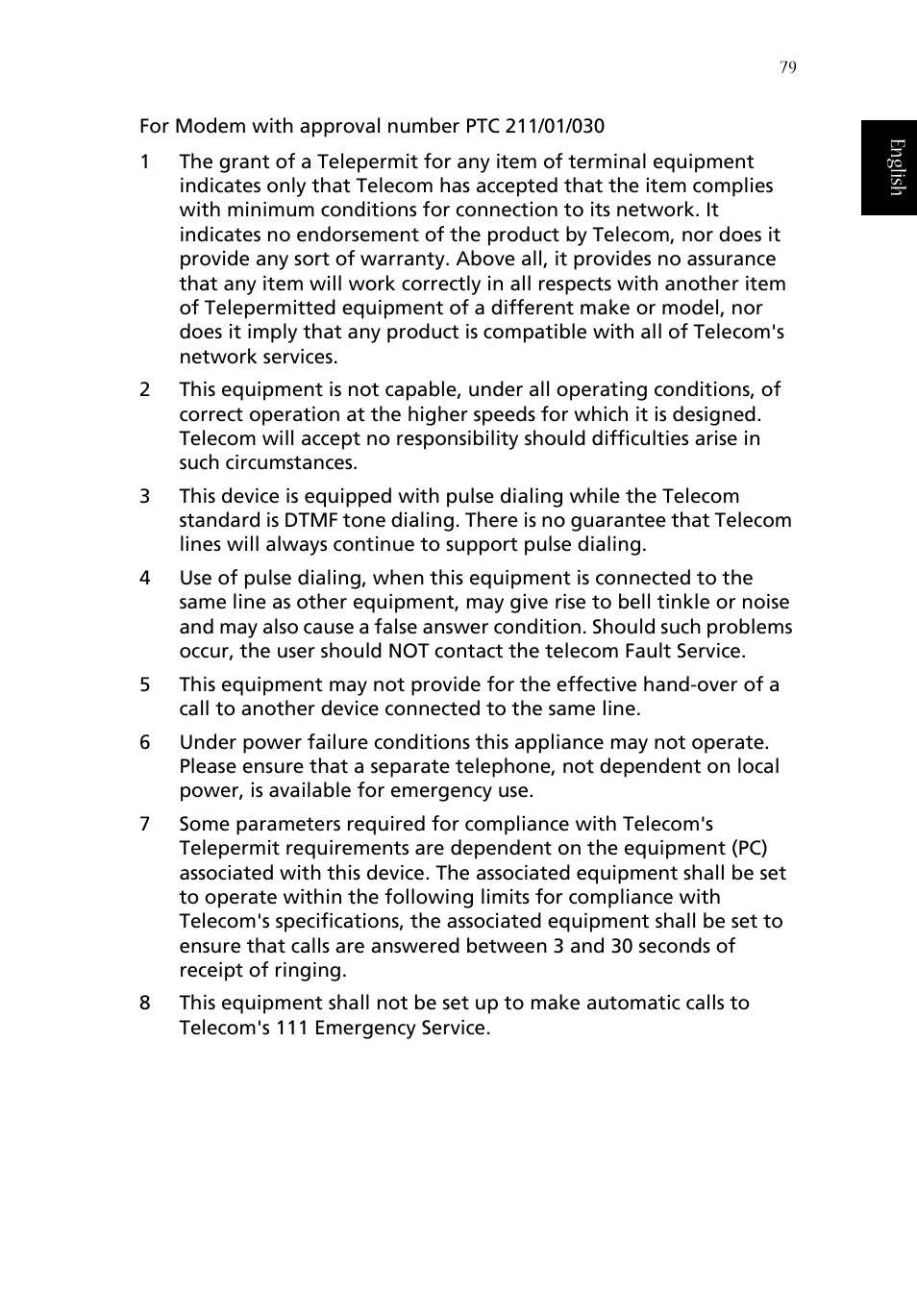 Acer 1660 User Manual | Page 89 / 100