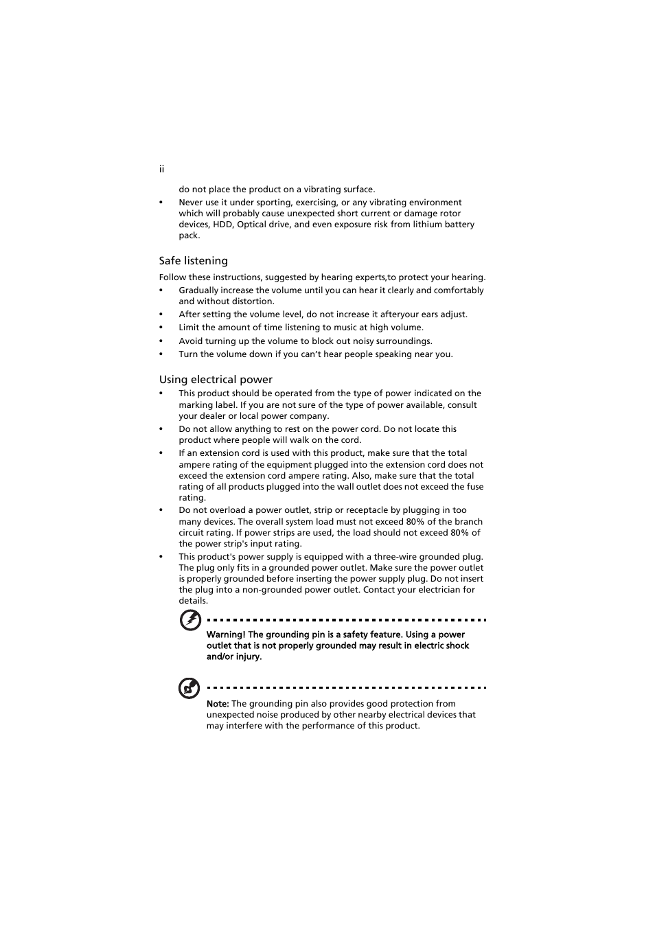 Acer Aspire AS001 User Manual | Page 4 / 26