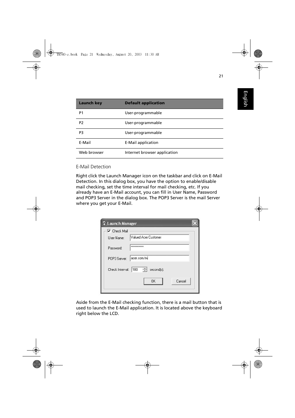 Acer 540 User Manual | Page 29 / 82