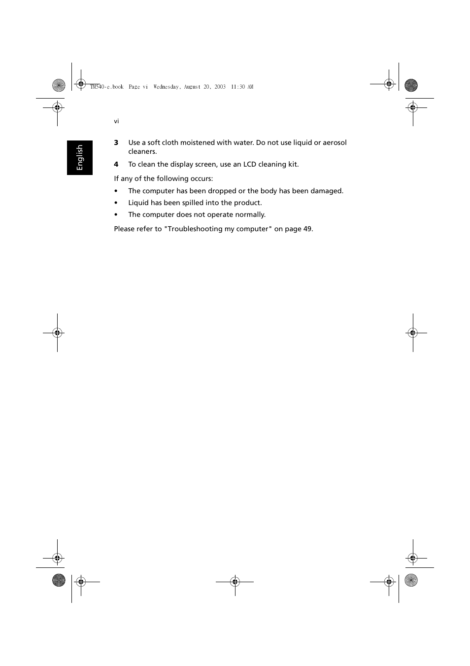 Acer 540 User Manual | Page 6 / 82