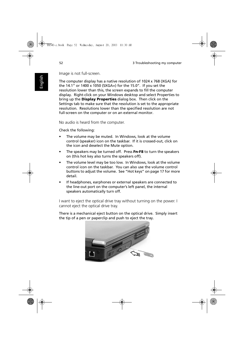 Acer 540 User Manual | Page 60 / 82