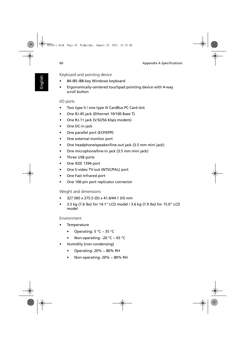 Acer 540 User Manual | Page 68 / 82